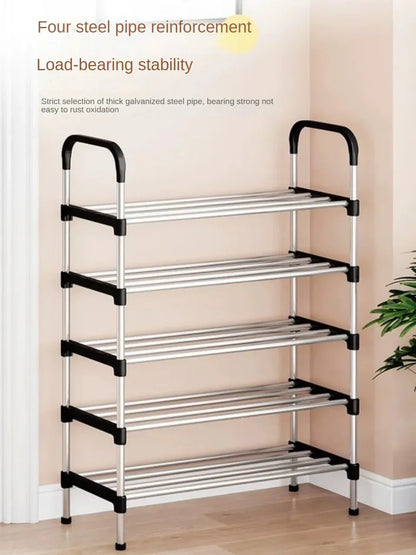 Simple Shoe Rack Multi Layer Dustproof Household Doorstep Shoe Cabinet Storage Space Saving Assembly of Living Room Shoe-shelf