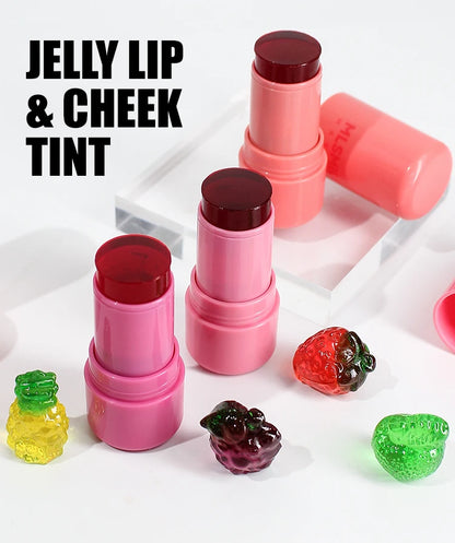 Jelly Gel Blush Moisturizing Lip Cheek Multi-use Balm Natural Rouge Tinted Blusher Stick Long Lasting Brighten Skin Makeup