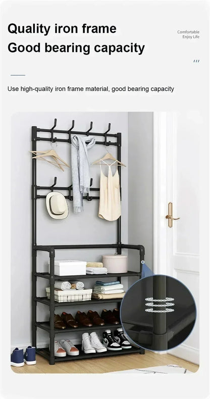 Shoe Multi-ayer Rack DIY Organizer Clothes Storage Load-bearing Organizer Hat Hanger Household Shoes  Multifunctional Shoe Rack