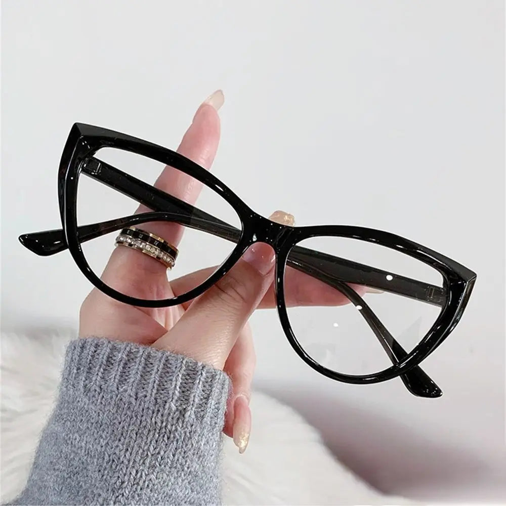 2024 New Anti Blue Light Cat Eye Glasses Women Men Brand Trend Transparent Computer Eyewear Optical Spectacle Blocking Eyeglass