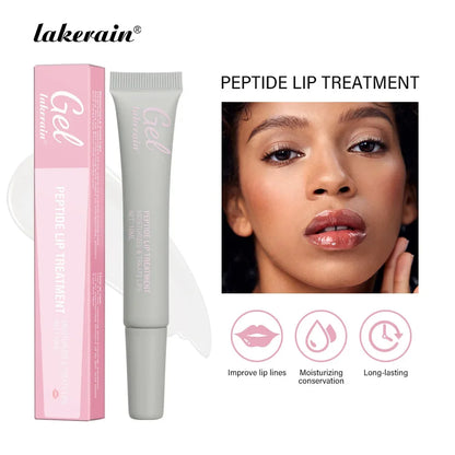 Peptide Lip Treatment Moisturizing Lip Mask Gel To Remove Dead Skin Lipstick Base Fruit Odor Lip Cream Repair Lip Care Mask 10ml