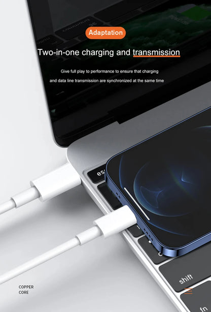 Original 20W PD USB Type C to Lighting Fast Charger Cable For Apple iPhone 14 13 12 11 Pro Max X XR 8 7 Plus iPad Data Sync Line