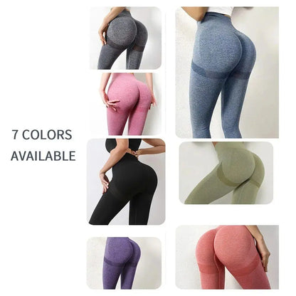 Yoga Pants Women Seamless Compression Work Out Leggings Tummy Control High Waisted Women's Running Athletic Gym Workout Clothes