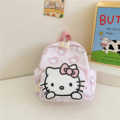 Sanrio Hello Kitty Cinnamoroll Saco De Livro Dos Desenhos Animados, Mochila Estudante Kawaii, Bolsa De Ombro De Alta Capacidade,