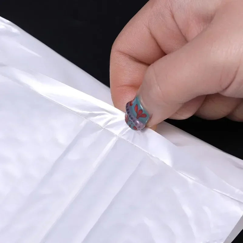 50/30/10Pcs White Bubble Envelope Bags 11/15/23cm Packing Bags for Magazine Lined Mailer Shipping Self Seal Waterproof Bags