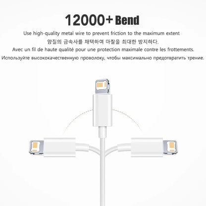 Original 20W PD USB Type C to Lighting Fast Charger Cable For Apple iPhone 14 13 12 11 Pro Max X XR 8 7 Plus iPad Data Sync Line