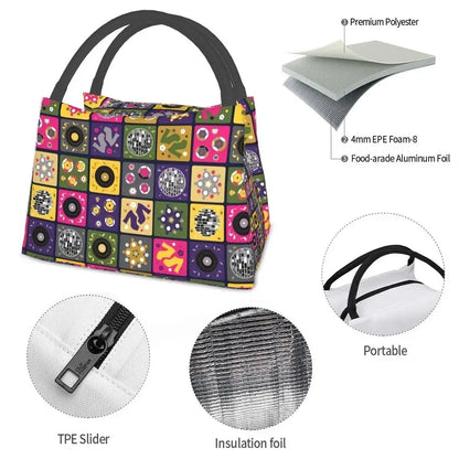 I Love Bingo Game Insulated Lunch Bags for School Office Waterproof Cooler Thermal Lunch Box Women lunchbag