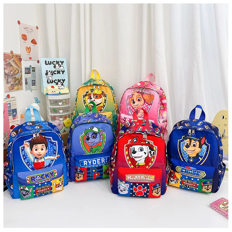 Original PAW Patrol Children School Bag Cute Dogs Fashion Boy Girl Backpack Kids Kindergarten Backpacks Chase Skye Baby Gift