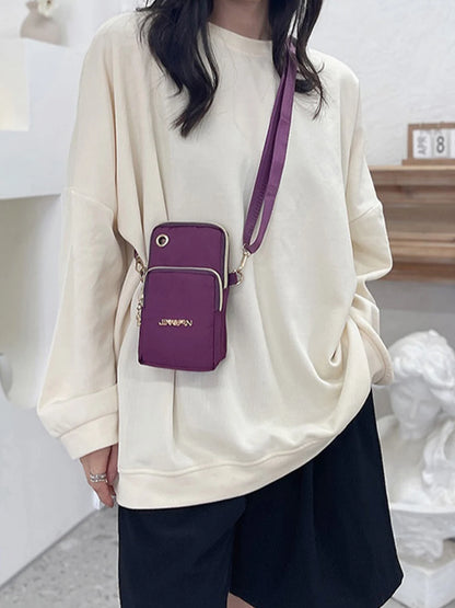 Mobile Phone Bag, WOMEN'S Crossbody Mini Bag, 2024 New Fashion Mom Mommy Coin Bag, Neck Hanging Running Cover