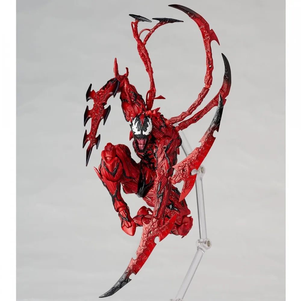 AMAZING YAMAGUCHI Carnage Venom Spider Man Marvel legends Action Figures Joint Movable Change Face Statue Model Doll kids Gifts