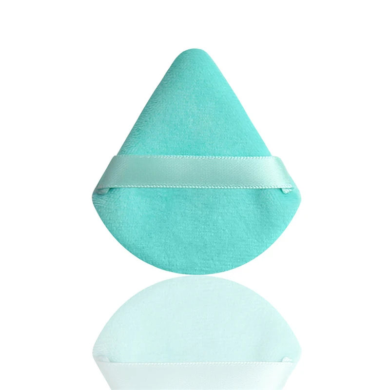 1/8Pcs Triangle Velvet Cosmetic Puff Make Up Loose Powder Application Sponges Face Contour Shadow Foundation Setting Makeup Puff