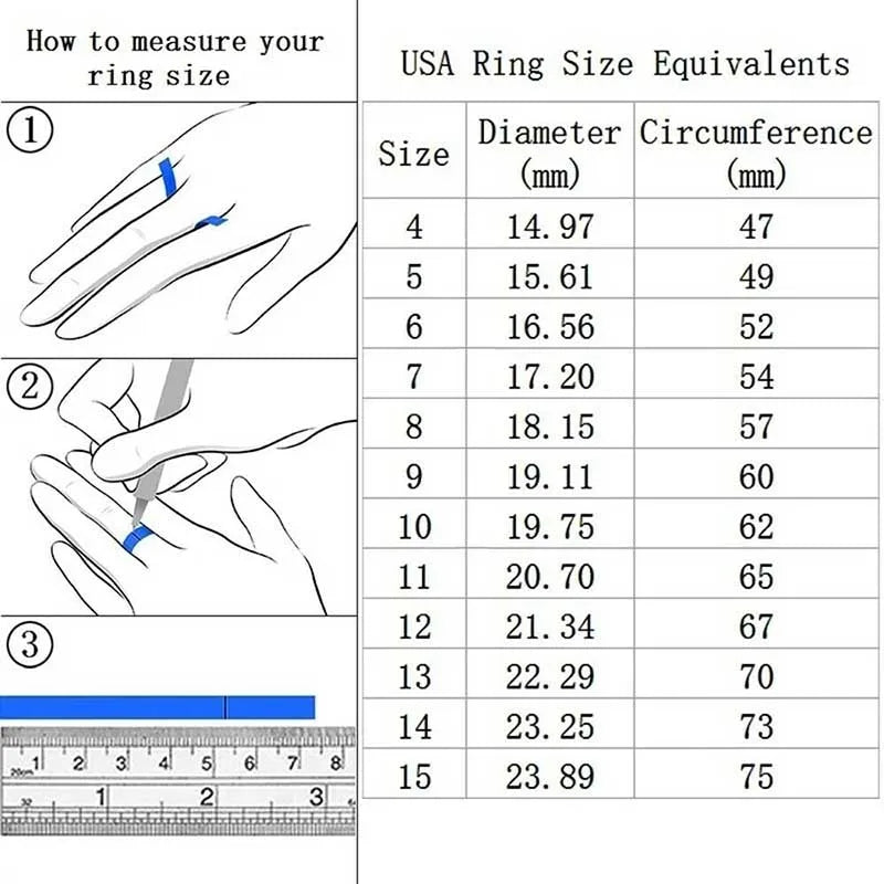 2pcs/set Luxury Crystal Female AAA Zircon Stone Ring Set For Women Fashion Bridal Wedding Rings For Women Love Rings