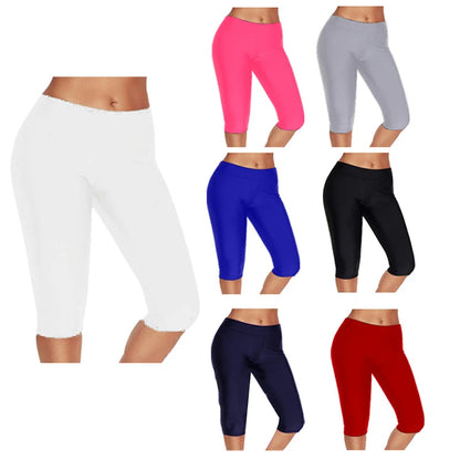 Breathable Push Up Leggins Women Calf Pants Capris Summer Sports Anti-Vibration Slim Workout Running Fitness Leggings Leggings