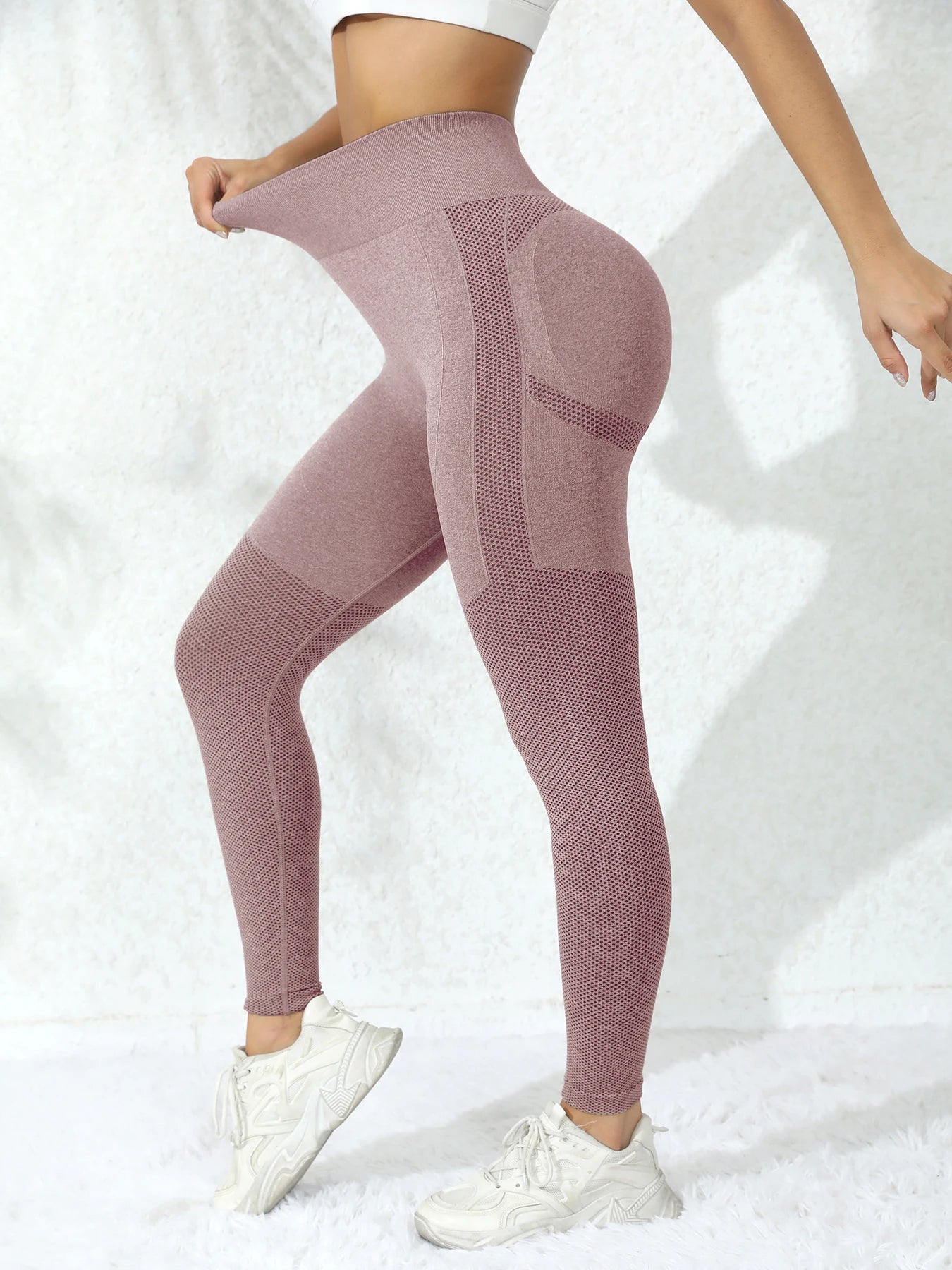 Seamless Workout Leggings for Women Tummy Control Women's High Waist Butt Lifting Leggings Gym Yoga Pants