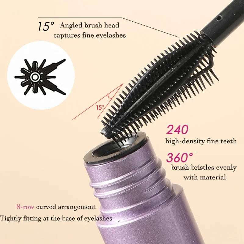 Black Purple Mascara Waterproof Long Lasting Extension Eyelashes Lengthening Curling Mascara Brown Eyelash Makeup Cosmetic