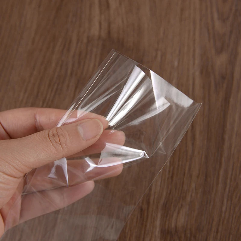 50/100pcs Clear Long Candy Treat Bag Cellophane Cookie Lollipop Plastic Bag Food Gift Packaging Wedding Birthday Decor Supplies