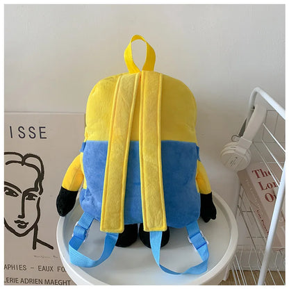 New Cartoon Anime Plush Backpack Minions Doll Large Size School Bag Large Capacity Student Cartoon Backpack