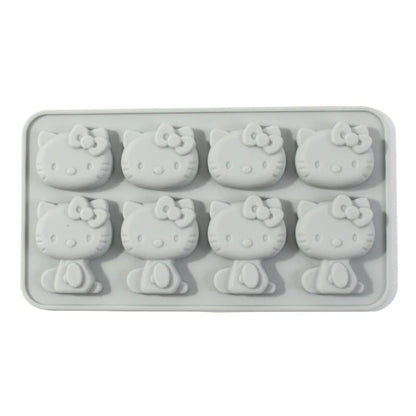 Kawaii Hello Kitty Ice Tray Silicone Mold Sanrio Cute Kuromi DIY Chocolate Biscuit Mold Baking Tool My Melody Candy Mold Gift