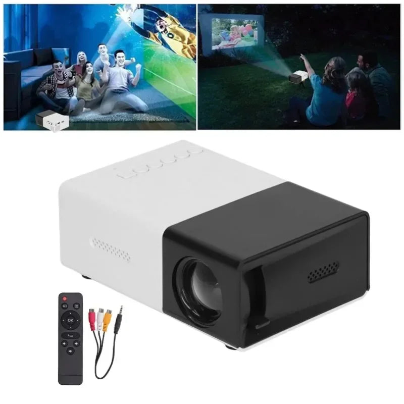 YG300 Projector Smart Home Theater HD Projector Portable Projector Mini Projector Mobile Phone projection 1080 outdoor projecton