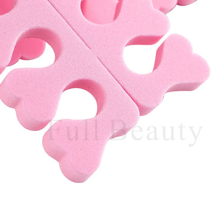 10/20Pairs Pink Soft Sponge Finger Toe Separator For Nail Art Practice Manicure Pedicure Divider Holder Gel UV Polish Tools Foam