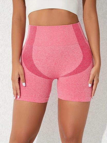 3 piece sports fitness knitted seamless shorts set