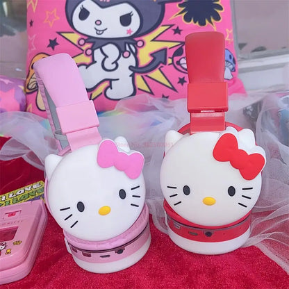 Hello Kitty Cute Bluetooth Headphone Wireless Headsets Anime Cartoon Stereo Headset Earphone With Mic Fashion Hottie Y2k Gifts