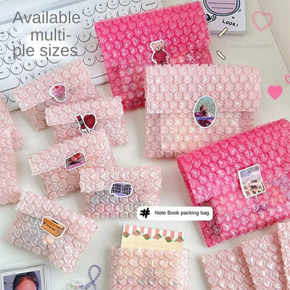 10/1pcs Heart Bubble Bag Self-Seal Packaging Shockproof Padded Envelopes Pink PE Gift Packaging Bag Small Business Supplies