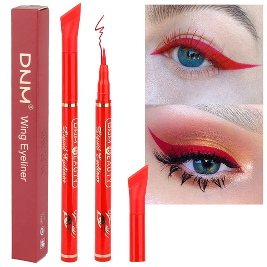 12 Colors Matte Liquid Eyeliner Pen Makeup Waterproof Quickly Drying Smooth Ultra-thin Red Brown Eye Liner Wing Tips Cosmetics