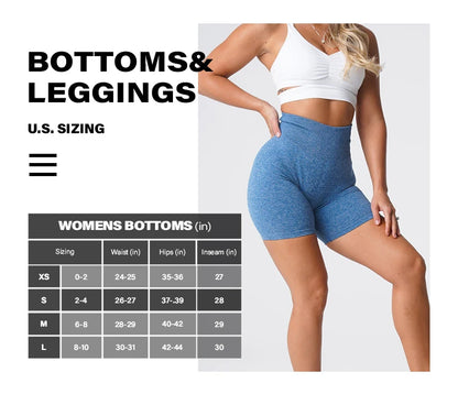 Nvgtn Scrunch Seamless Shorts Spandex Shorts Woman Fitness Elastic Breathable Hip-lifting Leisure Sports Running