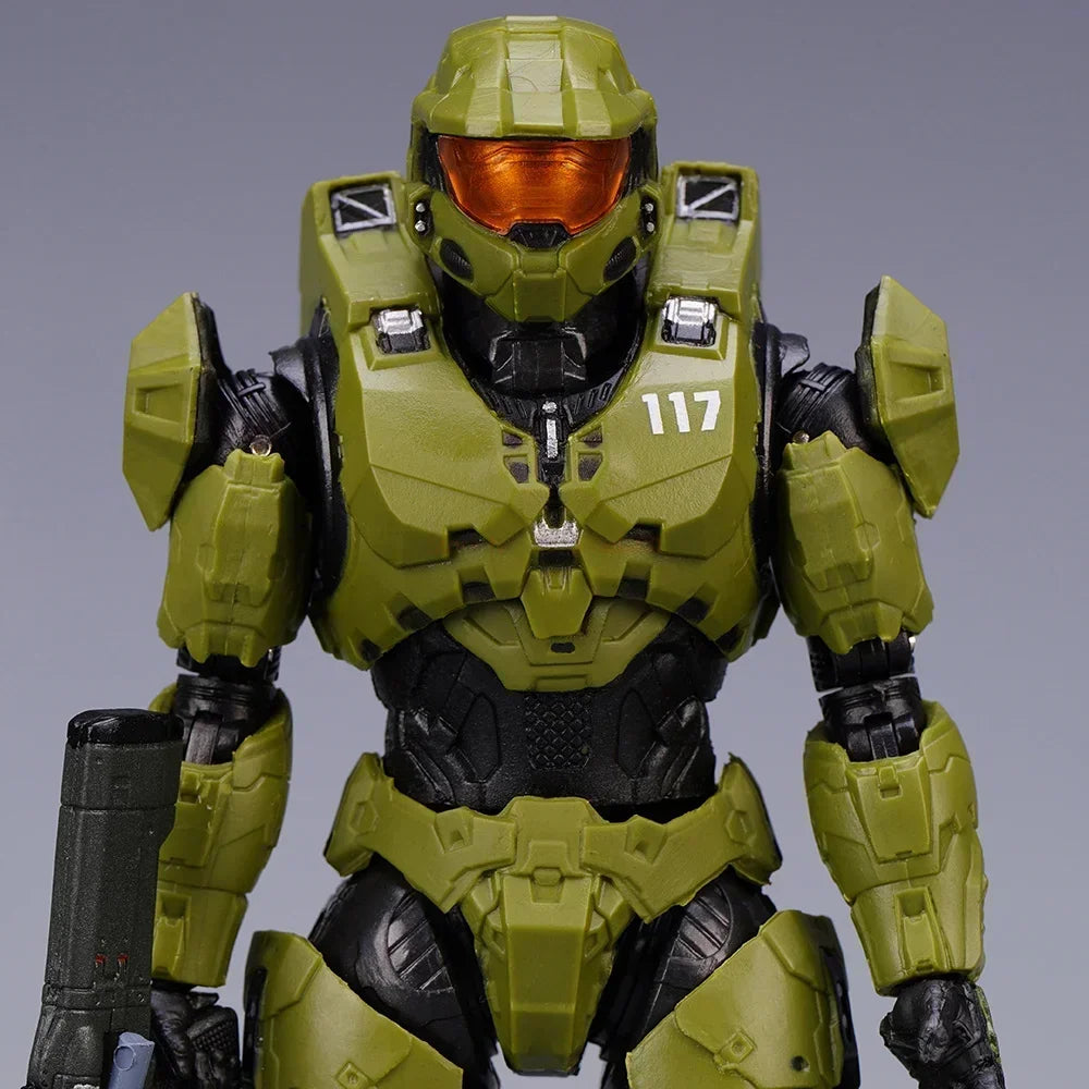 Hot 18cm Halo Infinite Master Chief Mjolnir Mk Vi 1/12 Scale 17.5cm 6" Action Figure Re:Edit Gen.3 117 Ko'S 1000 Model Toy Gift