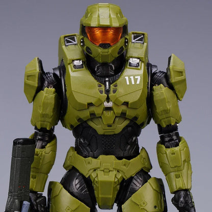 Hot 18cm Halo Infinite Master Chief Mjolnir Mk Vi 1/12 Scale 17.5cm 6" Action Figure Re:Edit Gen.3 117 Ko'S 1000 Model Toy Gift