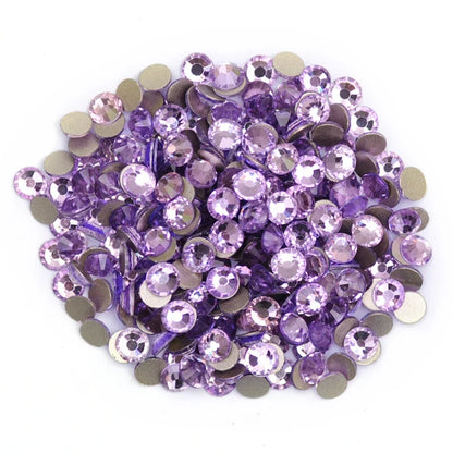 YANRUO 2058NOHF Violet Flatback Rhinetones non Hotfix Dress Ornament Crystals for Clothes