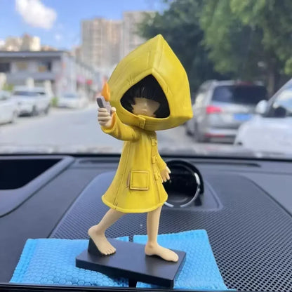 Little Nightmares Figure Mono Anime Figure Banpresto Six Figure Pvc Statue Collection Game Ornament Model Birthday ToY For Gifts