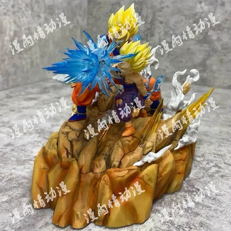 Dragon Ball Z Anime Figure Son Goku Kamehameha Figurine Cell Kakarotto Super Saiyan Ornament Collectible Decor Model Toy Gift