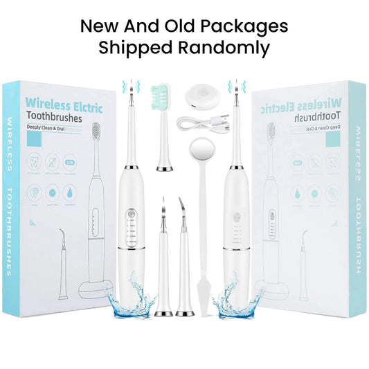 Ultrasonic Electric Toothbrushes Sonic Waterproof USB Charger Tooth Brushes Replacement Timer Dental Calculus Remover