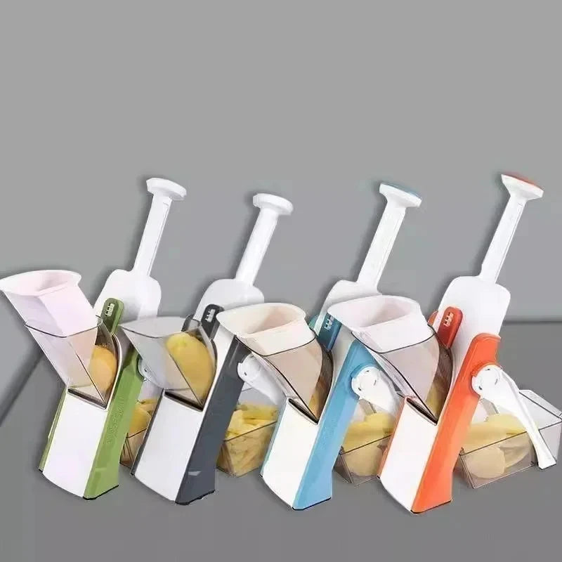 5 In 1 Multifunction Safe Vegetable Chopper Safe Adjustable Foldable Upgrade Potato Fries Cutter Kitchen Chopper Kitchen Gadgets