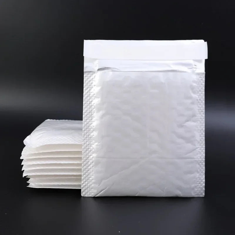 50/30/10Pcs White Bubble Envelope Bags 11/15/23cm Packing Bags for Magazine Lined Mailer Shipping Self Seal Waterproof Bags