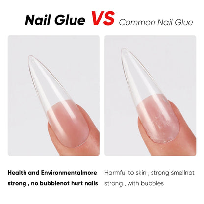 10pcs DIY Press on Nails Affordable Strong Adhesive Nail Glue UV Gel Acrylic Nail Tips Low Price Nail Art Tools