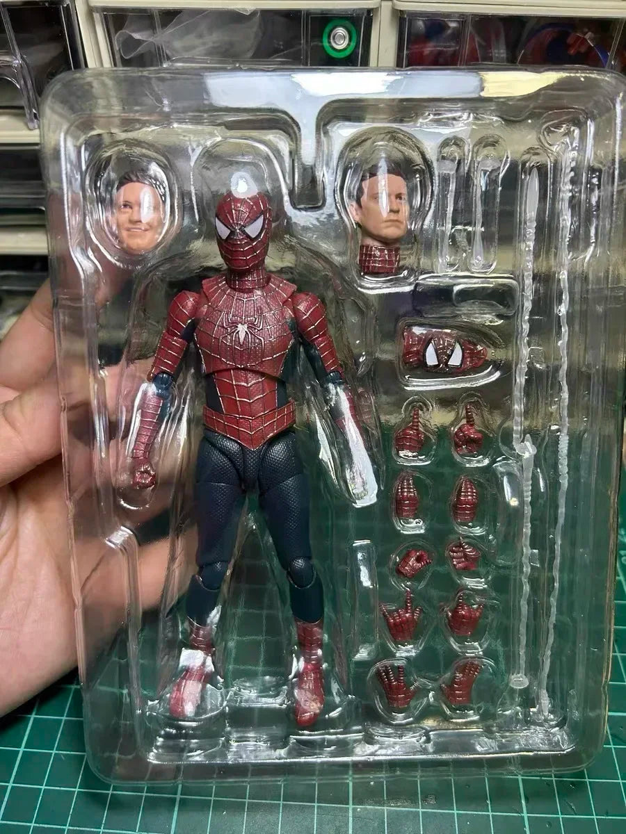 Hot Spider Man 3 Action Figure Tobey Maguire Spiderman 3 Anime Shf Figurine Ct Version Pvc Statue Collection Model Toys Gift