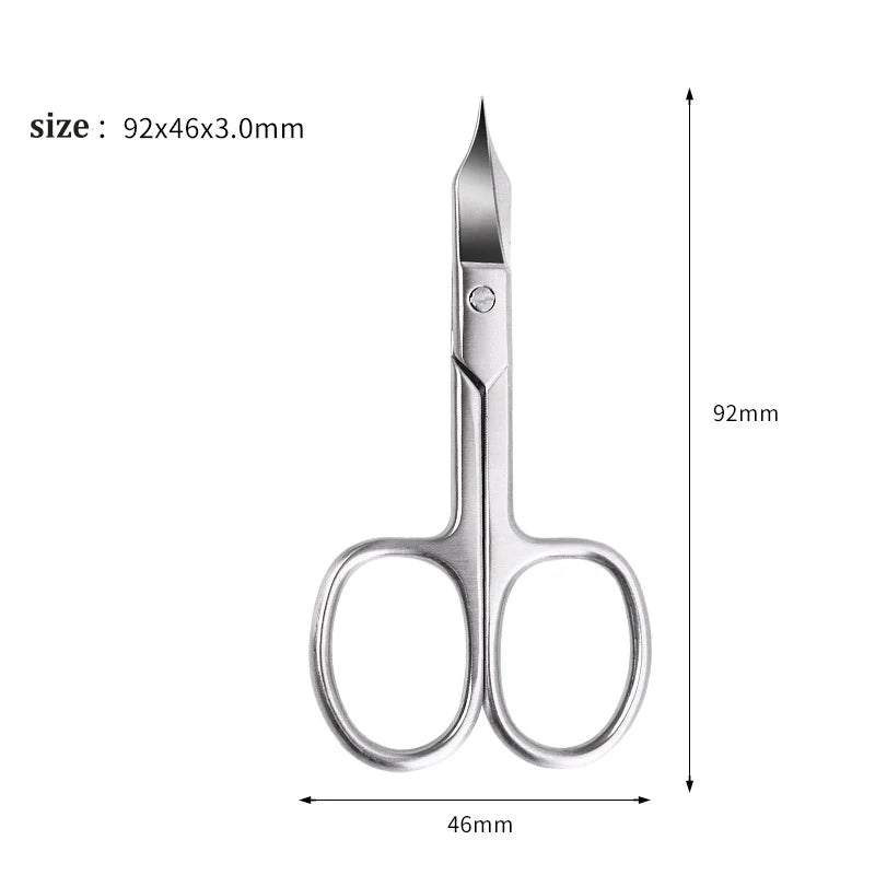 1Pc Professional Thick Toe Nail Scissors Cutter Clipper Manicure Curved Tip Pedicure Tool Round Nails Ingrowns Beauty Grooming