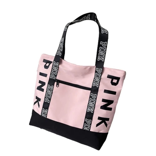 Literary Nylon Tote Bag For Women Large Capacity Shoulder Bag Fashion Letter Strap Handbags Large Capacity Tote Bag