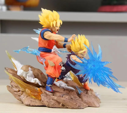 Dragon Ball Z Anime Figure Son Goku Kamehameha Figurine Cell Kakarotto Super Saiyan Ornament Collectible Decor Model Toy Gift