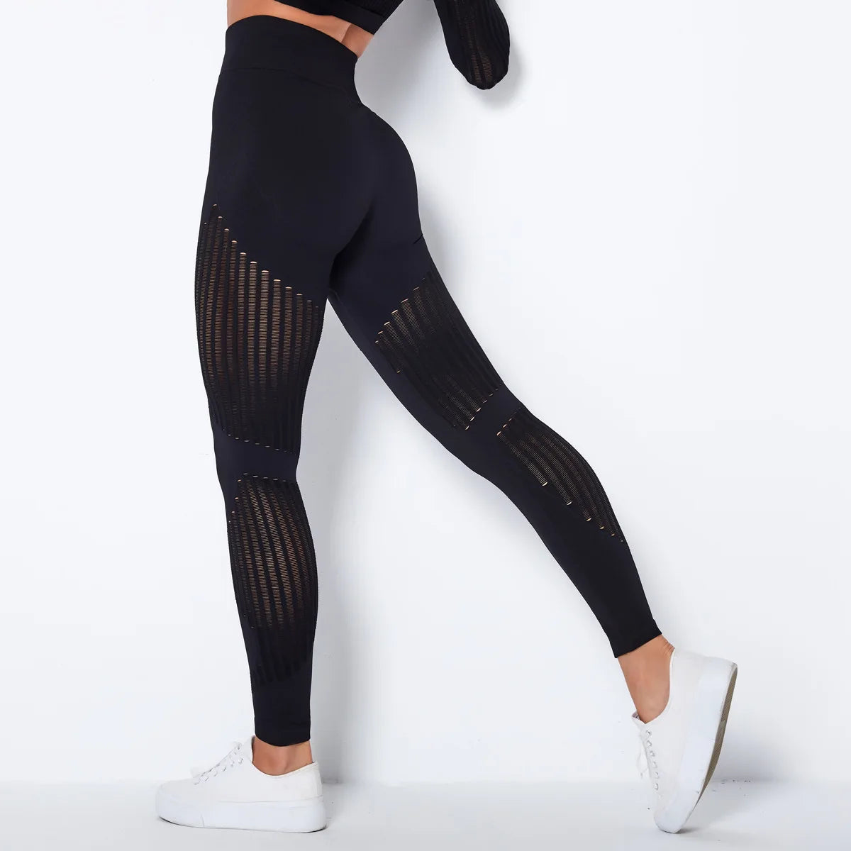 Sexy Women Fitness Leggings Hollow Seamless Leggings High Waist Gym Workout Legging Fashion Breathable Yoga Pant