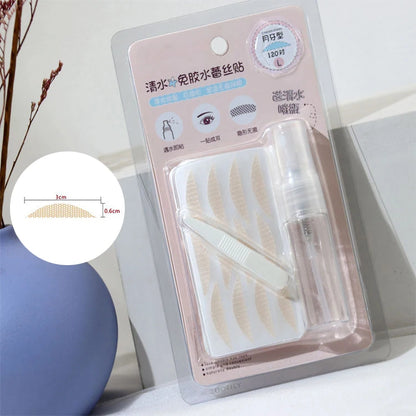 240pcs Invisible Double-fold Eyelid Sticker Natural Eye-Lift Mesh-Lace Transparent Invisible Self-adhesive Eyelid Tape Sticker