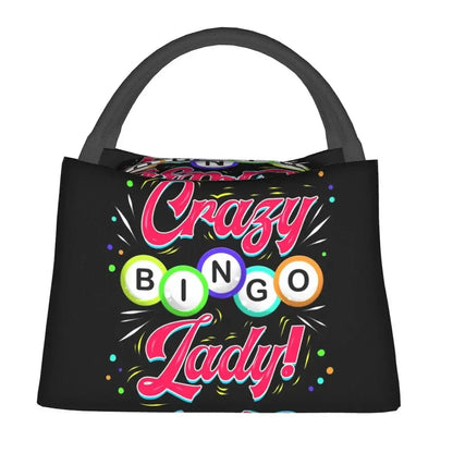 I Love Bingo Game Insulated Lunch Bags for School Office Waterproof Cooler Thermal Lunch Box Women lunchbag