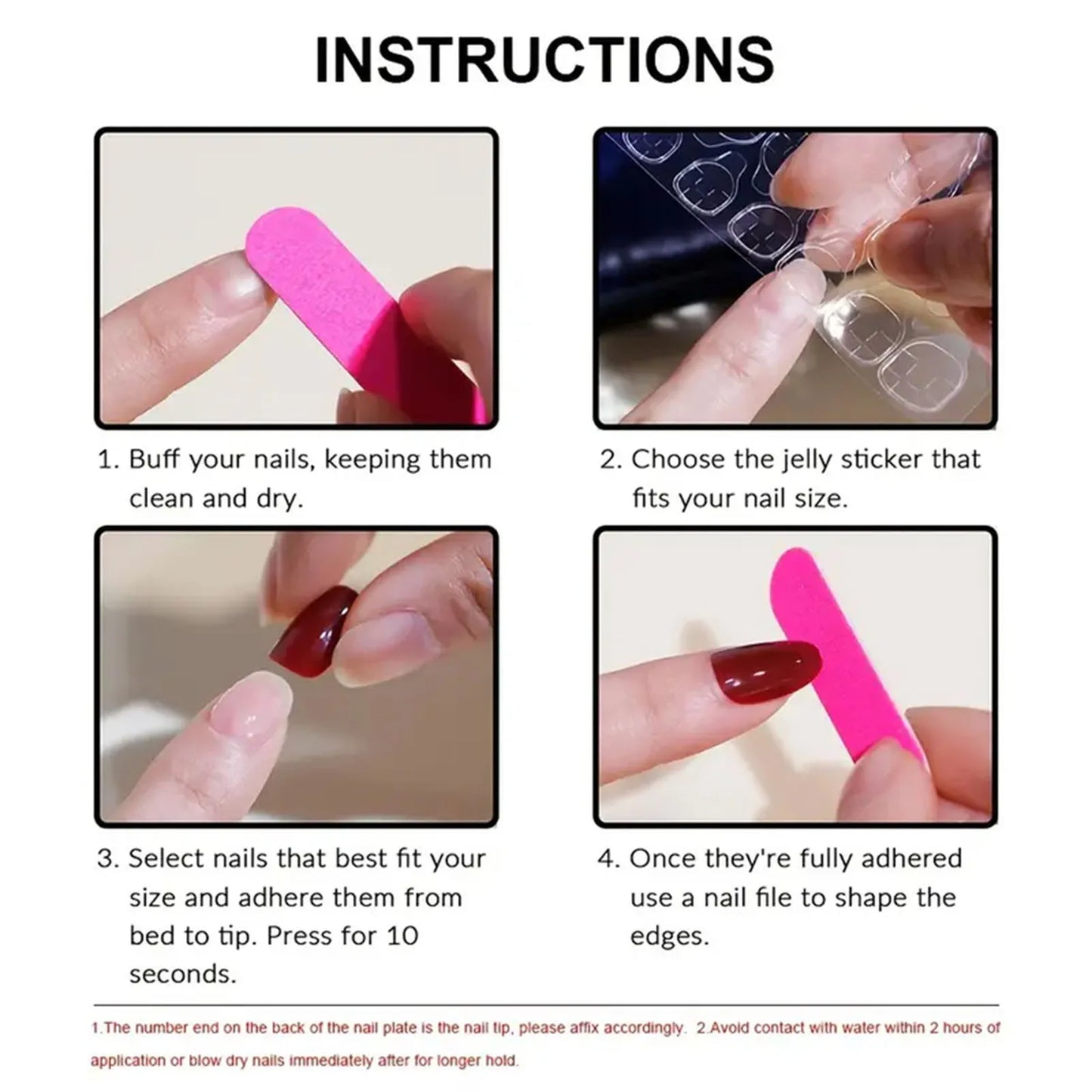 White French Press on Nails 3D Bowknot Fake Nails Tips Full Cover Wearable False Nails for Women and Girls DIY Manicure 24Pcs