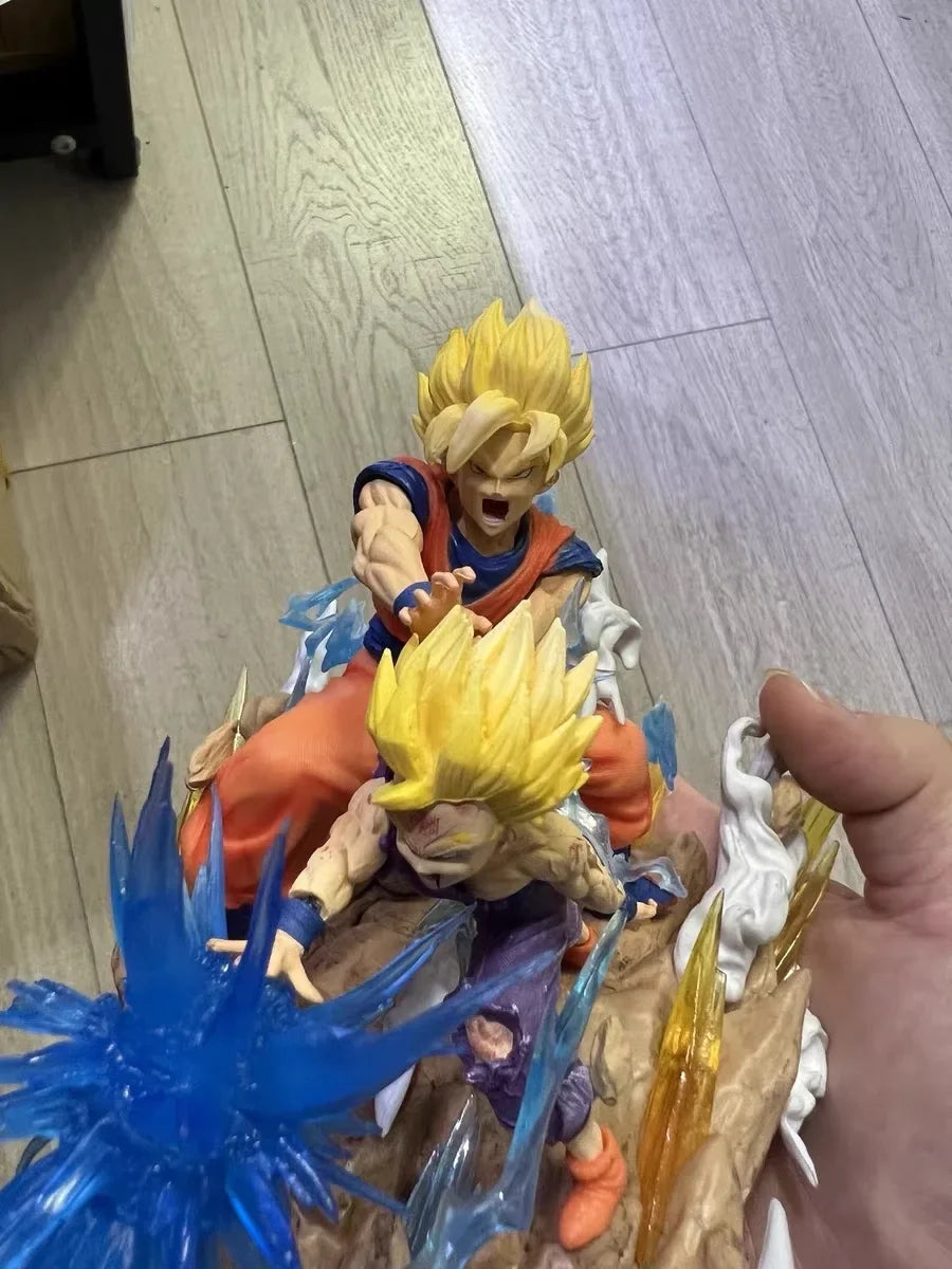 Dragon Ball Z Anime Figure Son Goku Kamehameha Figurine Cell Kakarotto Super Saiyan Ornament Collectible Decor Model Toy Gift