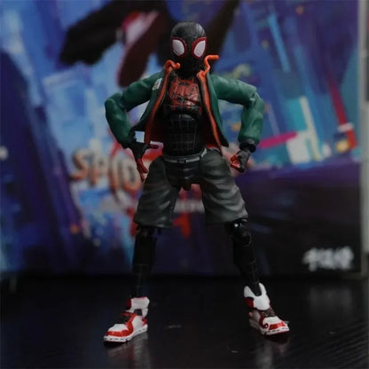 ML Legends Spider Man Action Figure Across the Spider-Verse SV Spiderman Miles Morales PVC Figures Action Figurine Gift Toys