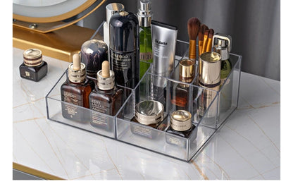 18-grids Luxury Lipstick Storage Box Transparent Portable Makeup Holder Plastic High-capacity Cosmetics Case Desktop Organizer