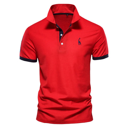 AIOPESON Embroidery 35% Cotton Polo Shirts for Men Casual Solid Color Slim Fit Mens Polos New Summer Fashion Brand Men Clothing